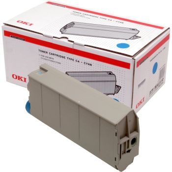 Oki 41963007 Cyan Toner Type C4 (10,000 pages*)