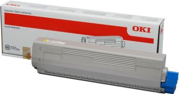 Oki 44643001 Yellow Toner Cartridge (7,300 pages*)