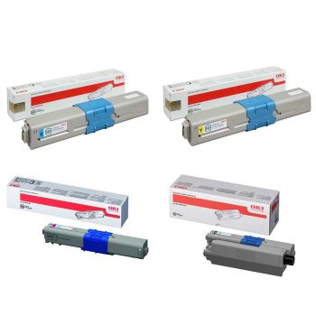 Oki MC362 MC562 CMYK Standard Toner Cartridge Multipack (Save £5)