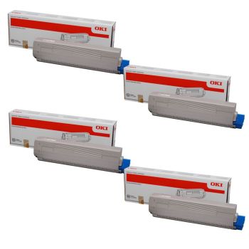 Oki PB-C810VAL CMYK Toner Cartridge Kit (save 