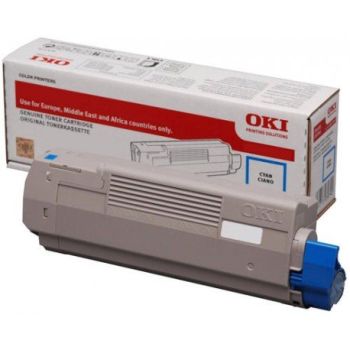 Oki 46508715 Cyan Toner Cartridge (1,500 Pages*)