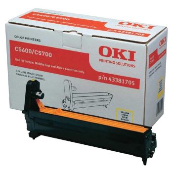 Oki 43381705 Yellow Drum C5657 (20,000 pages*)