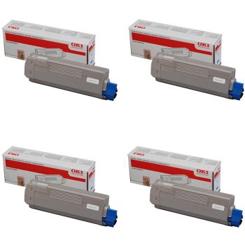 Oki PB-OKI4405916XVAL CMYK Toner Cartridge Pack (Save 