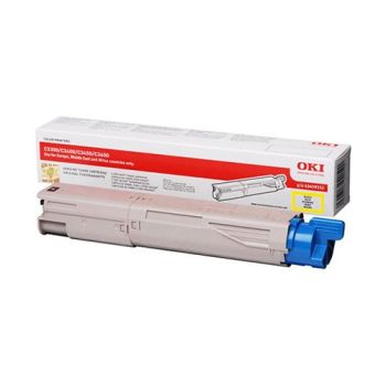 Oki 43459329 High Yield Yellow Toner Cartridge (2,500 pages*)