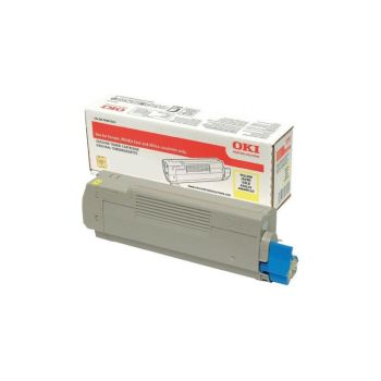 Oki 46490605 Yellow Toner Cartridge (6,000 Pages)