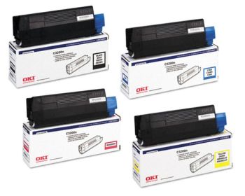 Oki PB-OKIC3100VAL CMYK Toner Cartridge Pack (Save 