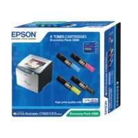 Epson C13S050268 Economy Toner Pack (1x K, 1.5k CMY)