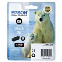 Epson T2611 Standard Yield 26 Photo Black Ink Cartridge (4.7ml) C13T26114010