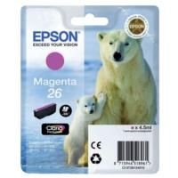 Epson T2613 Standard Yield 26 Magenta Ink Cartridge (4.5ml) C13T26134010