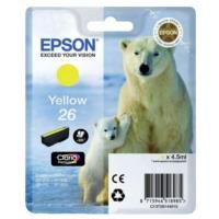 Epson T2614 Standard Yield 26 Yellow Ink Cartridge (4.5ml) C13T26144010