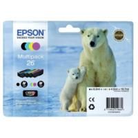 Epson T2616 Standard Yield 26 CMYK Ink Cartridges (total 19.7ml) C13T26164010