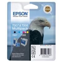 Epson C13T00740310 T007 Black + T008 5-Colour Ink Cartridges (16ml + 46ml)