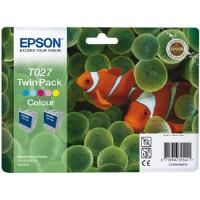 Epson C13T02740310 T027 Colour Ink Cartridge Twin Pack (2x 46ml)