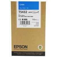 Epson T5432 Cyan Ink Cartridge (110ml) C13T543200