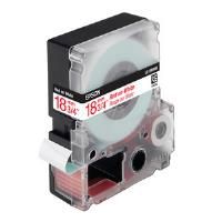 Epson LC-5WRN9 - 18mm x 9m - Red on White Tape C53S626405