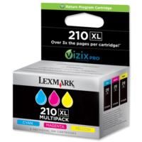 Lexmark 14L0269E 210XL CMY Return Program Ink Cartridges
