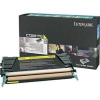 Lexmark C736H1YG High Yield Yellow Return Program Toner (10,000 pages*) 0C736H1YG