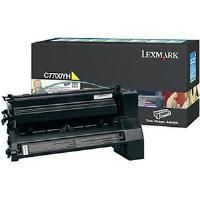 Lexmark C7700YH High Yield Yellow Return Program Print Cartridge 00C7700YH