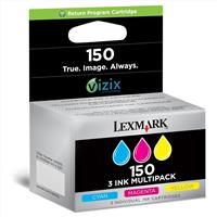 Lexmark 14N1910E 150 Standard Yield CMYK Return Program Ink Cartridges