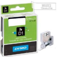 DYMO D1 45020 - 12mm x 7m - White on Clear Tape