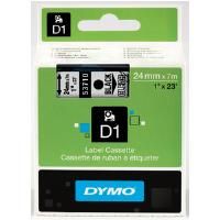 DYMO D1 53710 - 24mm x 7m - Black on Clear Tape