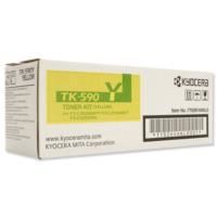 Kyocera TK-590Y Yellow Toner Cartridge (5,000 pages*) 1T02KVANL0