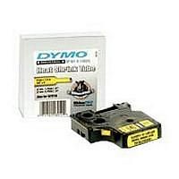 DYMO Rhino 18508 - 9mm x 5.5m - Black on Clear Permanent Polyester Tape