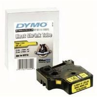 DYMO Rhino 18054 - 9mm x 1.5m - Black on Yellow Heat Shrink Tubing Tape