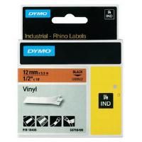 DYMO Rhino 18435 - 12mm x 5.5m - Black on Orange Vinyl Tape