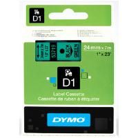 DYMO D1 53719 - 24mm x 7m - Black on Green Tape