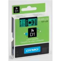 DYMO D1 45019 - 12mm x 7m - Black on Green Tape