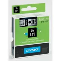 DYMO D1 40910 - 9mm  x 7m - Black on Clear Tape