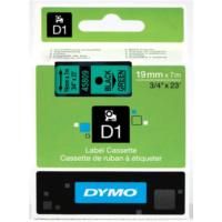 DYMO D1 45809 - 19mm x 7m - Black on Green Tape