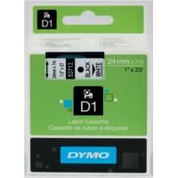 DYMO D1 53713 - 24mm x 7m - Black on White Tape