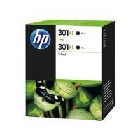 HP D8J45AE 301XL Black Ink Cartridge Twin Pack (2x 480 pages*)