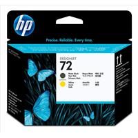 HP C9384A No.72 Matte Black and Yellow Printhead