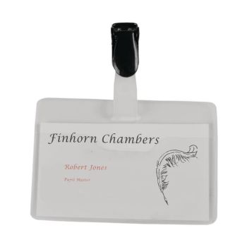 Announce Security Name Badge 60x90mm (Pack of 25) PV00922