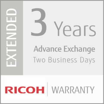 Ricoh 3 Years Extended Warranty: Advance Exchange - 2 Business Days
