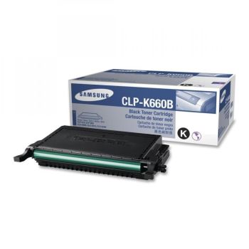 Samsung CLP-K660A Standard Yield Black Toner Cartridge (2,500 pages*) CLP-K660A/ELS