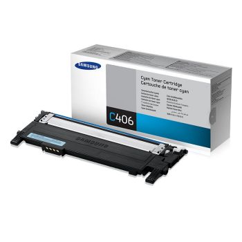 Samsung CLT-C406S Cyan Toner Cartridge (1,000 pages*) CLT-C406S/ELS