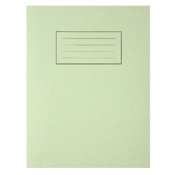 Silvine Feint Ruled With Margin Green 229x178mm Exercise Book 80 Pages (10 Pack) EX102
