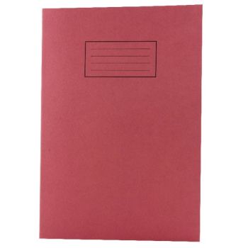 Silvine Feint Ruled With Margin Red A4 Exercise Books 80 Pages (10 Pack) EX107