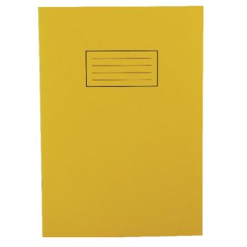 Silvine Ruled Feint With Margin Yellow A4 Exercise Book 80 Pages (10 Pack) EX109