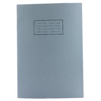 Silvine A4 Exercise Book 80 Plain Pages Blue (10 Pack) EX114
