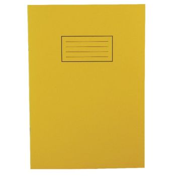 Silvine Tough Shell A4 Feint Ruled With Margin Yellow Exercise Book EX141