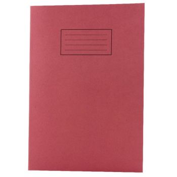 Silvine Tough Shell A4 Feint Ruled With Margin Red Exercise Book EX142