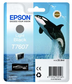 Epson T7607 Light Black Ink Cartridge (25.9ml) C13T76074010