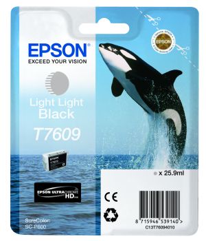 Epson T7609 Light Light Black Ink Cartridge (25.9ml) C13T76094010