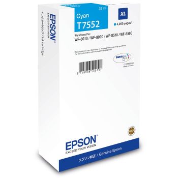 Epson C13T755240 XL Cyan Ink Cartridge (39ml / 4,000 pages*)