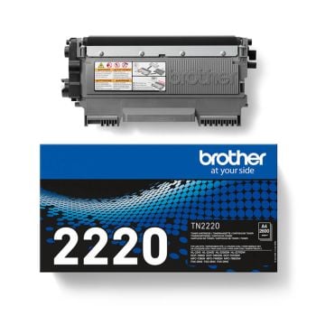 Brother TN2220 High Yield Black Toner Cartridge (2,600 pages*)